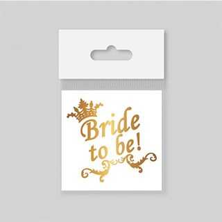 Bekarlığa Veda Bride To Be Yazılı Geçici Dövme 10 Adet