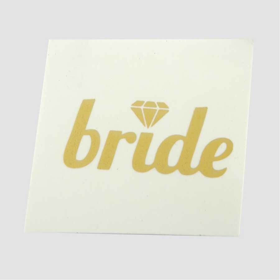 Bekarlığa Veda Bride Yazılı Dövme 10 Adet