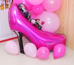 Bekarlığa Veda Pembe Ayakkabı Şekilli Folyo Balon - 2