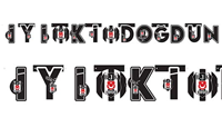 Beşiktaş İyi Ki Doğdun Harf Afiş - 1