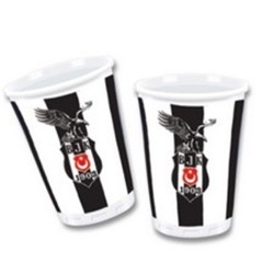 Beşiktaş Kağıt Bardak 8 Adet - Parti Sürprizi