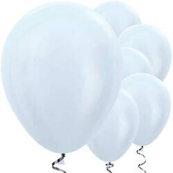 Beyaz Metalik 100 Lü Latex Balon
