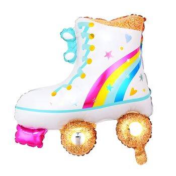 Beyaz Paten Şekilli Folyo Balon 1 Adet - 1