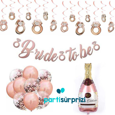 Brid To Be Rose Gold Parti Seti - 1