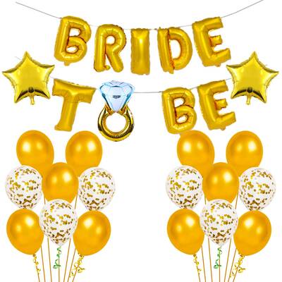 Bride To Be Altın Folyo Balon Set