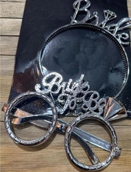 Bride To Be Altın Taç Ve Gözlük Set - Parti Sürprizi