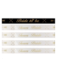 Bride To Be Team Bride Yazılı Beyaz Nedime Bileklik - 1