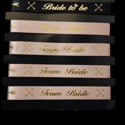 Bride To Be Team Bride Yazılı Pembe Nedime Bileklik - 1
