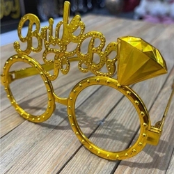 Bride To Be Tektaş Gold Renk Gözlük - Parti Sürprizi