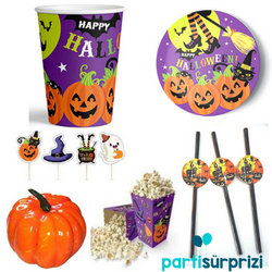 Cadılar Bayramı 8 Kişilik Parti Seti 2 - Parti Sürprizi