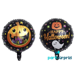 Cadılar Bayramı Happy Halloween Çift Taraflı Folyo Balon - Parti Sürprizi