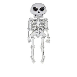 Cadılar Bayramı İskelet Şekilli Folyo Balon 1 Adet - Parti Sürprizi