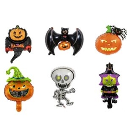 Cadılar Bayramı Mini Shap Folyo Balon 6 lı Set - Parti Sürprizi