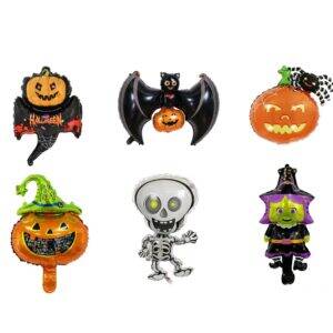 Cadılar Bayramı Mini Shap Folyo Balon 6 lı Set - 1