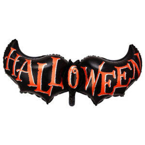 Cadılar Bayramı Yarasa Halloween Yazılı Folyo Balon - 1