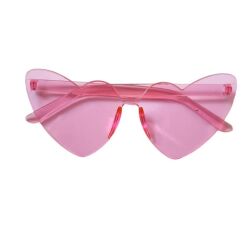 Çerçevesiz Pembe kalpli Parti Gözlüğü 1 Adet - Parti Sürprizi