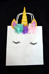 Çiçekli Unicorn Çanta 6 Adet - Parti Sürprizi