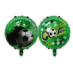 Çift Taraflı Yeşil Renk Futbol Topu Folyo Balon 1 Adet - Parti Sürprizi