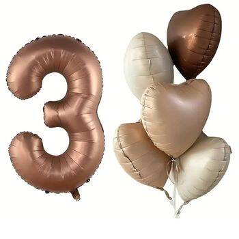 Çikolata Karamel 1 den 9 Yaş Folyo Balon Set - 4