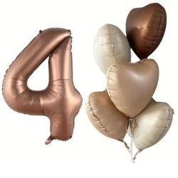 Çikolata Karamel 1 den 9 Yaş Folyo Balon Set - 5