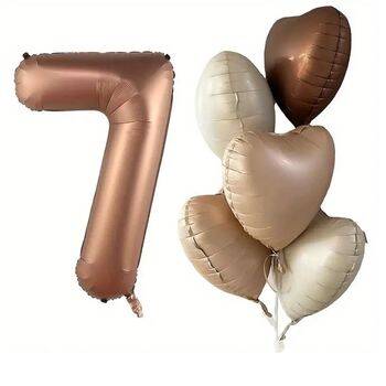 Çikolata Karamel 1 den 9 Yaş Folyo Balon Set - 8