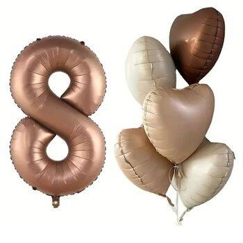 Çikolata Karamel 1 den 9 Yaş Folyo Balon Set - 9