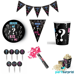Cinsiyet Belirleme Partisi Kız Parti Seti - Parti Sürprizi