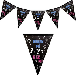 Cinsiyet Partisi Bayrak Afiş 1 Adet - Parti Sürprizi