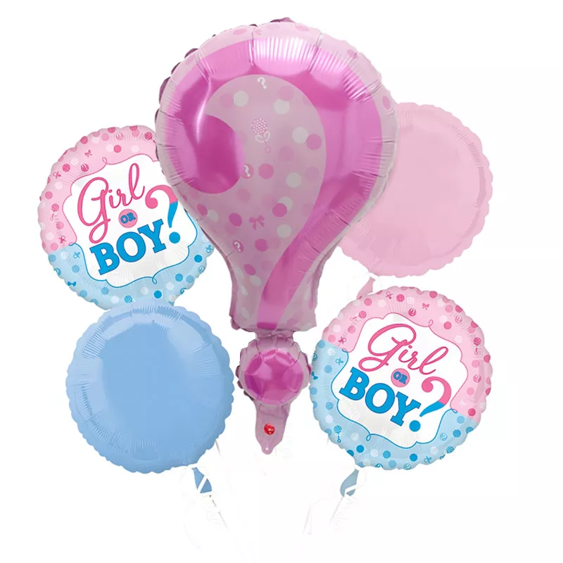 Cinsiyet Partisi Pembe Folyo Balon Set