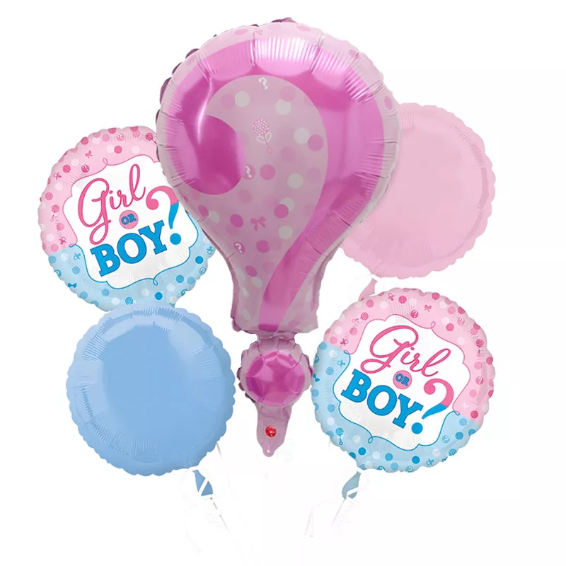 Cinsiyet Partisi Pembe Folyo Balon Set - 1