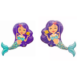 Deniz Kızı 2 li Mini Shap Folyo Balon - Parti Sürprizi