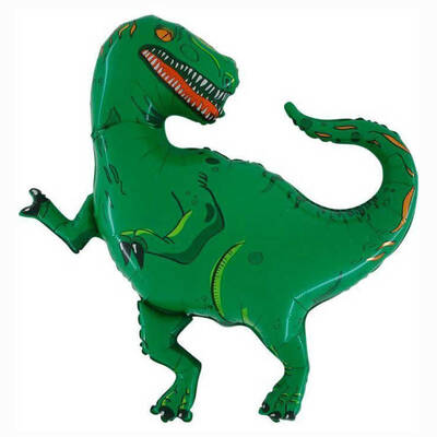 Dinozor T-Rex Yeşil Folyo Balon 1 Adet - 1