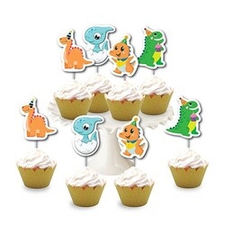 Dinozorlar Eva Kürdan Simli 8 Adet - Parti Sürprizi