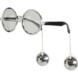 Disko Topu Gümüş Renk Parti Gözlüğü - Parti Sürprizi