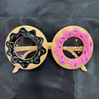 Eğlenceli Donut Şekilli Parti Gözlüğü 1 Adet - 1