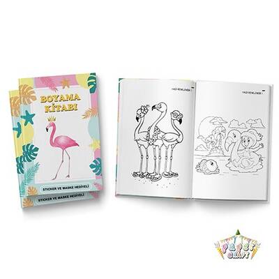 Flamingo Boyama Kitabı 6 Adet