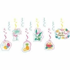 Flamingo Tavan Süs 70 cm 6 Adet - Parti Sürprizi