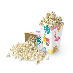 Flamingo ve Arkadaşları Mısır Kutusu 8 Adet - Parti Sürprizi