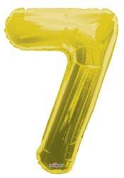 Folyo Balon 7 Rakam Altın Renk 100 Cm - 1