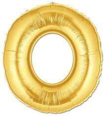 Folyo Balon O harfi Altın Renk 100 Cm - 1