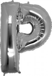 Folyo Balon P Harfi Gümüş Renk 100 Cm - Parti Sürprizi