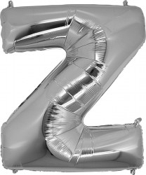 Folyo Balon Z Harfi Gümüş Renk 100 Cm - Parti Sürprizi