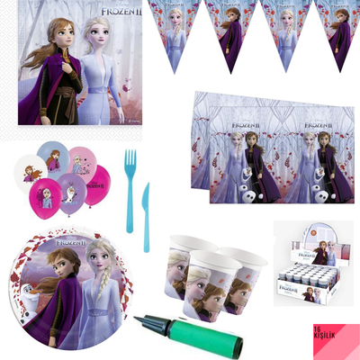 Frozen 2 Teması 16 Kişilik Parti Seti