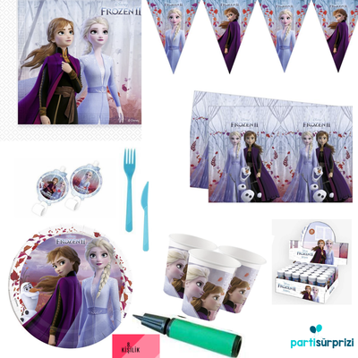 Frozen 2 Teması 8 Kişilik Parti Seti - 1