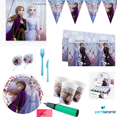 Frozen 2 Teması 8 Kişilik Parti Seti