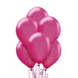 Fuşya Metalik 100 Lü Latex Balon - Parti Sürprizi