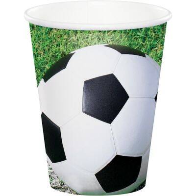 Futbol Topu Teması Bardak 8 Adet - 1