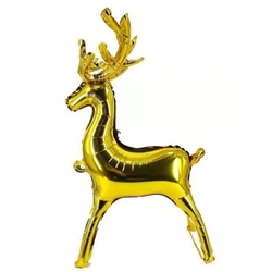 Geyik Şekilli Folyo Balon Gond Renk - Parti Sürprizi