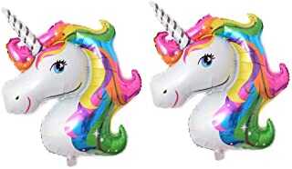 Gökkuşağı Unicorn Mini Shap Folyo Balon 2 Adet