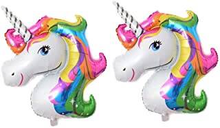 Gökkuşağı Unicorn Mini Shap Folyo Balon 2 Adet - 1